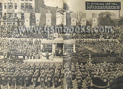 Nazi parade for Hitler's 50th birthday